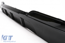 Sinistra Doppio Uscita aria Diffusore per BMW 5 F10 F11 2011-2017 M-Performance Look-image-6111240