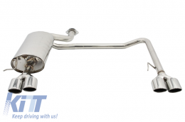 image-21-Sistema escape completo para BMW Serie 5 E60 E61 03-10 Twin Double Quad