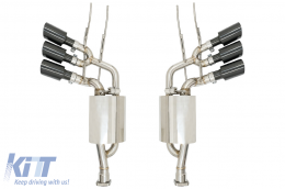image-10-Sistema scarico per Mercedes G W463 G55 G63 G65 Triplicare Nero marmitta Valvetronic