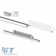 Ski / Snowboard Roof Racks Aluminium Menabo Yelo 4 (4 Pairs Ski or 2 Snowboards) 2 Pcs-image-6307068