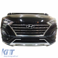 Skid Plates Bumper Body kit suitable for Front and Rear Bumper suitable for Hyundai Tucson 2019+ 2 Pieces