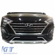 Skid Plates Bumper Body kit suitable for Front and Rear Bumper suitable for Hyundai Tucson 2019+ 2 Pieces-image-6301334