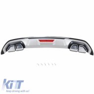 Skid Plates Bumper Body kit suitable for Front and Rear Bumper suitable for Hyundai Tucson 2019+ 2 Pieces