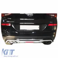 Skid Plates Bumper Body kit suitable for Front and Rear Bumper suitable for Hyundai Tucson 2019+ 2 Pieces-image-6301336
