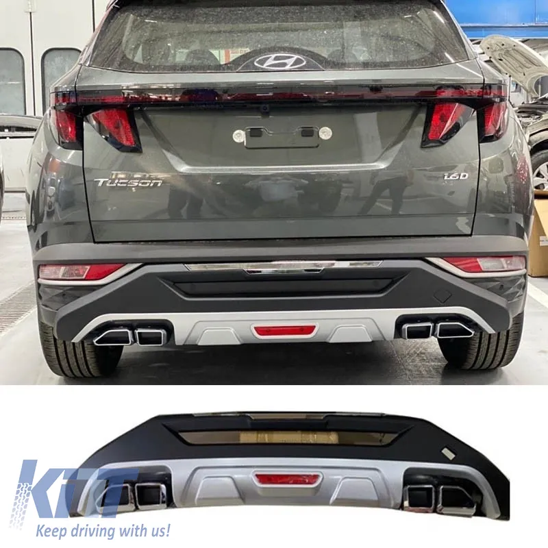 Skid Plates Bumper Body kit suitable for Front and Rear Bumper suitable for Hyundai Tucson 2021+ 2 Pieces