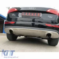 Skid Plates Bumper Body kit suitable for Front and Rear Bumper suitable for Audi Q5 8R 2008-2012 2 Pieces-image-6323048