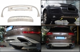 Skid Plates Pare-chocs Off Road pour VW Touareg 7P MK2 10-14 Inox-image-6031464