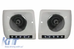 image-18-Sklop pogodan za Mercedes V463 G-Klasa (1989-2012) LED DRL beo poklopci sa farovi crna bi-xenon izgled
