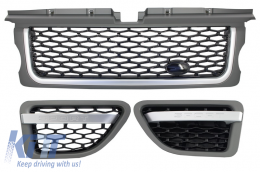 image-45-Sklop središnje rešetke i bočnih ventilacijskih otvora prikladan za Land Range Rover Sport L320 (2005-2008) Autobiografija Look Platinum Black Edition