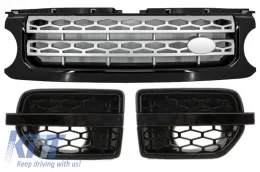 image-62-Sklop središnje rešetke i bočnih ventilacijskih otvora prikladan za Land ROVER Range ROVER Discovery (2010. i gore) Hawke Autobiografija Crno Srebrni