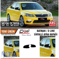 image-27-Skoda Octavia Mk2 A5 Facelift Batman tükörborítás zongoralakk fekete / 2009-2013