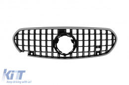 Smoked chrome/black GT grille suitable for Mercedes S-Class W223 after 2020 - ABMEGR6009953