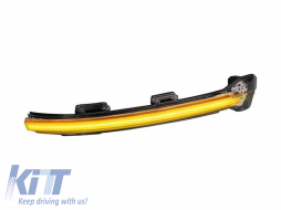 Smoked LED dynamic indicators suitable for mirrors on VW Golf 7 2012-2016, Golf 7.5 after 2017, Touran after 2015-image-6238307