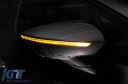 Smoked LED dynamic turn signals suitable for mirrors on Seat Leon 2012-2020, Arona, Ibiza after 2017-image-6238297