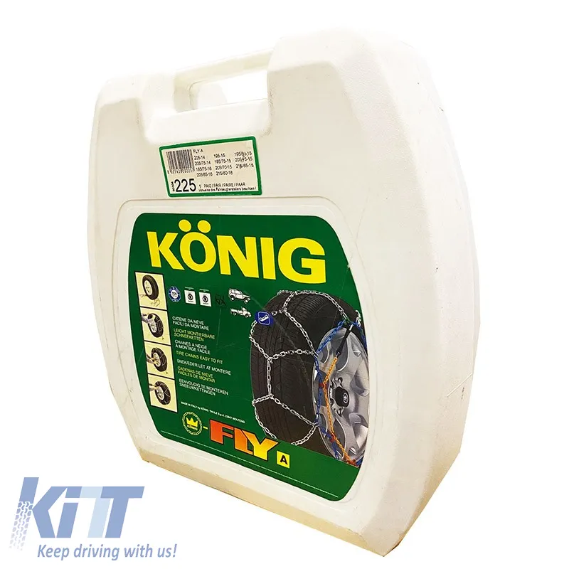 Snow Chains Konig Fly-A suitable for Jeep No225 2 Pcs