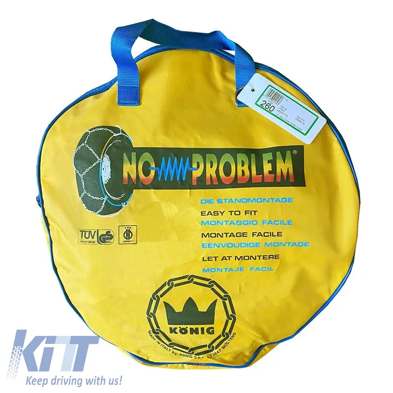 Snow Chains Konig No Problem T2 Jeep No 260 21mm suitable for Trucks 2 Pcs