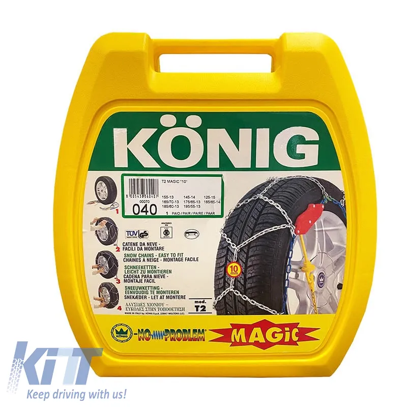 Snow Chains Konig No Problem T2 Magic No 40 10mm 2 Pcs