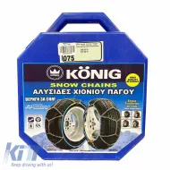 Snow Chains Konig No Problem Zip No 75(70-80) 12mm 2 Pieces-image-6307018