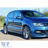 image-11-Soglie laterali con superficie grezza in plastica sottovuoto, adatte per il modello Polo Mk5 R Line / 2009-2017