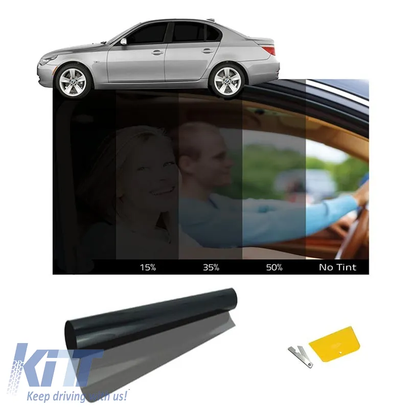 Solar Window Film Dark Black 50x300cm (15%) Made in Taiwan
