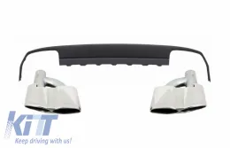 image-22-Solo paraurti AMG Diffusore aria per Mercedes W212 09-13 Marmitta Scarico