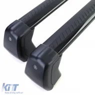 Soportes de portaequipajes de aluminio negro, adecuados para Land Rover Defender 90 L663 desde 19-image-6198880