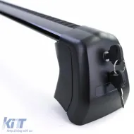 Soportes de portaequipajes de aluminio negro, adecuados para Land Rover Defender 90 L663 desde 19-image-6198882