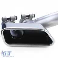 Sortie d'échappement duplex look 550 adaptée pour BMW F10 F11 520 523 525 528 530-image-6206246