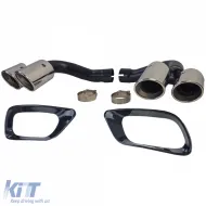 Sorties d'échappement à double tuyau chromées adaptées pour BMW X6 E71 08-14 Diesel 30d 40d-image-6204511