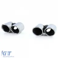 Sorties d'échappement à double tuyau polies adaptées pour Porsche 911 991.1 11-15 3.4 350CV-image-6210584