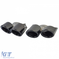 Sorties d'échappement doubles noires adaptées pour Porsche Panamera 970.2 228kW-image-6199877