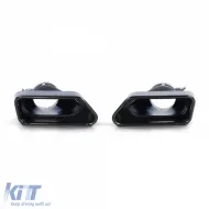 Sorties d'échappement style V8 550 noires adaptées pour BMW Série 5 F10 F11 535i 535d-image-6205170