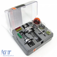 Spare bulb box fuses lamp set H1 H4 H7 10-piece for car vehicle 12V - ODLF6013421
