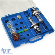 Spare bulb box with fuses bulb set H4 P21 10-piece for car vehicle 12V - ODLF6013446