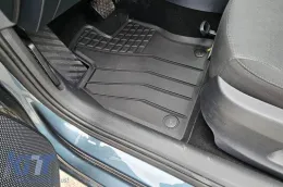 SPARTline méretpontos gumiszőnyeg garnitúra, VW Passat 2014-2023, Golf Sportsvan 2014-2020, Skoda Octavia 2013-2019, 2020-tól, Seat Leon Sportstourer, Cupra Formentor 2020-tól, 4 részes, fekete-image-6232885