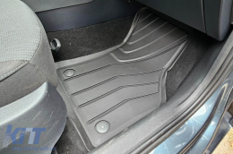 SPARTline méretpontos gumiszőnyeg garnitúra, VW Passat 2014-2023, Golf Sportsvan 2014-2020, Skoda Octavia 2013-2019, 2020-tól, Seat Leon Sportstourer, Cupra Formentor 2020-tól, 4 részes, fekete-image-6232886