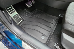 SPARTline méretpontos gumiszőnyeg garnitúra, VW Passat 2014-2023, Golf Sportsvan 2014-2020, Skoda Octavia 2013-2019, 2020-tól, Seat Leon Sportstourer, Cupra Formentor 2020-tól, 4 részes, fekete-image-6232889
