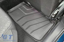 SPARTline méretpontos gumiszőnyeg garnitúra, VW Passat 2014-2023, Golf Sportsvan 2014-2020, Skoda Octavia 2013-2019, 2020-tól, Seat Leon Sportstourer, Cupra Formentor 2020-tól, 4 részes, fekete-image-6232891