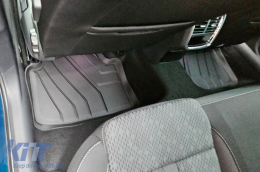 SPARTline méretpontos gumiszőnyeg garnitúra, VW Passat 2014-2023, Golf Sportsvan 2014-2020, Skoda Octavia 2013-2019, 2020-tól, Seat Leon Sportstourer, Cupra Formentor 2020-tól, 4 részes, fekete-image-6232892