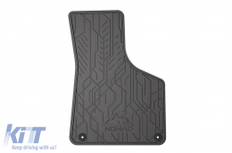 Specific front rubber mats suitable for Audi A3, Sportback, RS3 8P 2003-2013, 2-piece set, black color-image-6256586