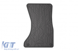 Specific front rubber mats suitable for Audi A5 8T 2007-2016, 2-piece set, black color-image-6256593