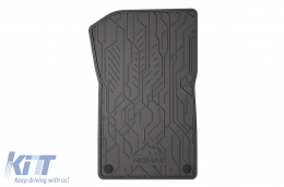Specific front rubber mats suitable for BMW X3 E83 2003-2010, 2-piece set, black color-image-6256540