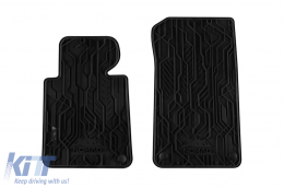 image-28-Specific front rubber mats suitable for BMW Series 3 E46 sedan, combi 1998-2005, 2-piece set, black color