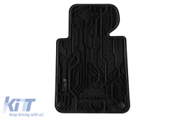 Specific front rubber mats suitable for BMW Series 3 E46 sedan, combi 1998-2005, 2-piece set, black color-image-6256510
