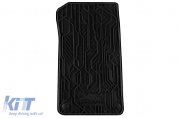 Specific front rubber mats suitable for BMW Series 3 E46 sedan, combi 1998-2005, 2-piece set, black color-image-6256511
