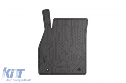 Specific front rubber mats suitable for Chevrolet Malibu 2011-2019, Opel Insignia 2008-2017, 2-piece set, black color-image-6256546