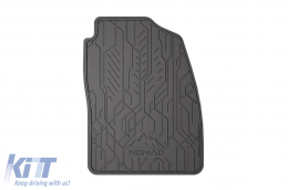 Specific front rubber mats suitable for Ford Focus 2004-2011, 2-piece set, black color from Frogum NOMAD series-image-6256348