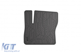 Specific front rubber mats suitable for Ford C-Max 2010-2019, 2-piece set, black color from Frogum NOMAD series-image-6256370