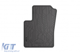 Specific front rubber mats suitable for Frogum NOMAD series for Fiat 500, 500 C after 2007, Fiat Panda 2003-2012, Ford Ka 2008-2016, 2-piece set, black color-image-6256362