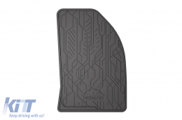 Specific front rubber mats suitable for Frogum NOMAD series for Ford Fiesta 2002-2008, Fusion 2002-2012, Mazda 2 2002-2007, 2-piece set, black color-image-6256385